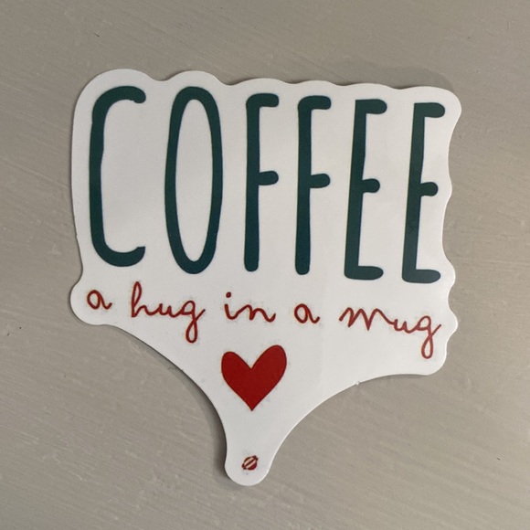 Vinyl stickers.  New.  Set of 4. Coffee.  Waterproof. Cute. - Picture 3 of 5